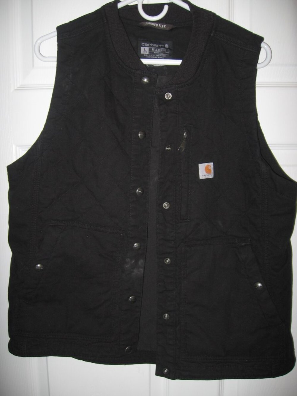 Carhartt Rugged Flex Insulated Vest Women's Large Relaxed Fit Black